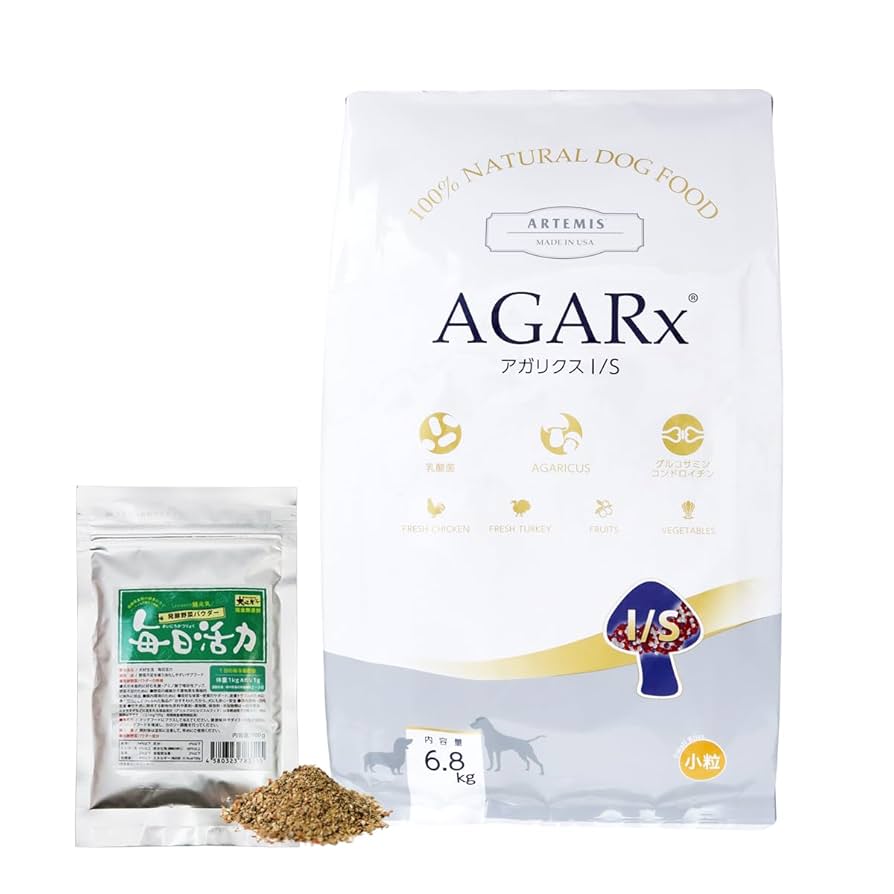 アーテミスアガリクス　小粒6.8kg×2袋 試供品100g（50g×5袋付き） goody-pet_8133690084448